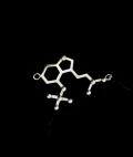 Psilocybin Molecule Small Brass Pendant