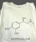 Adrenaline Molecule White T-Shirt Size XXLarge
